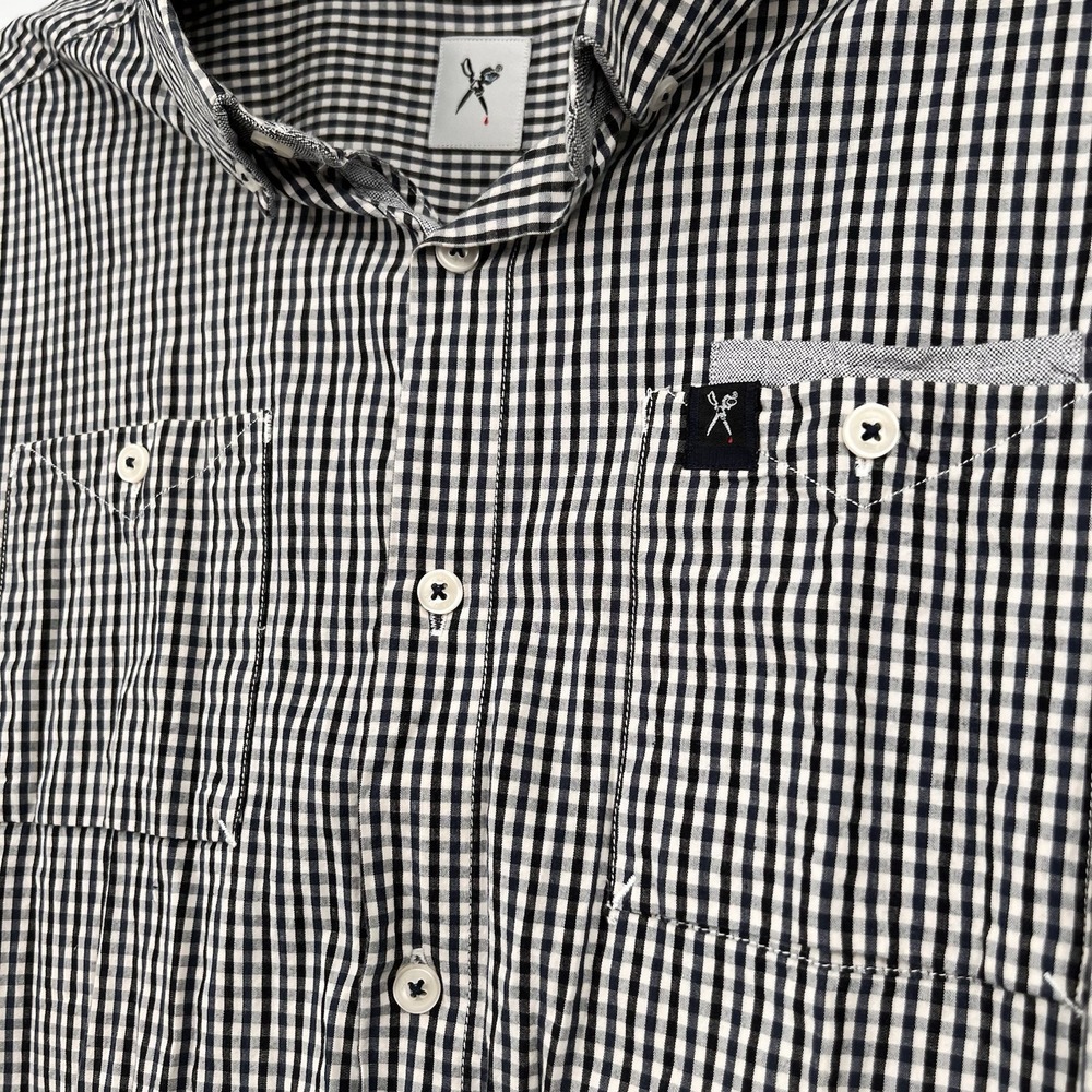 Mark Ecko Cut & Sew‎ Button Down Shirt Mens X Large Long Sleeve Y2K